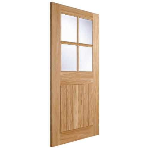 Traditional Oak External Door - The Cottage Stable Door 4 Pane